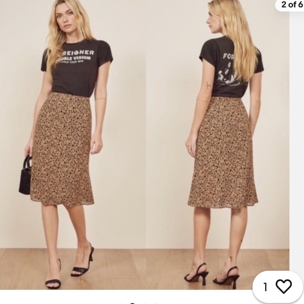 Leopard Print Midi Skirt